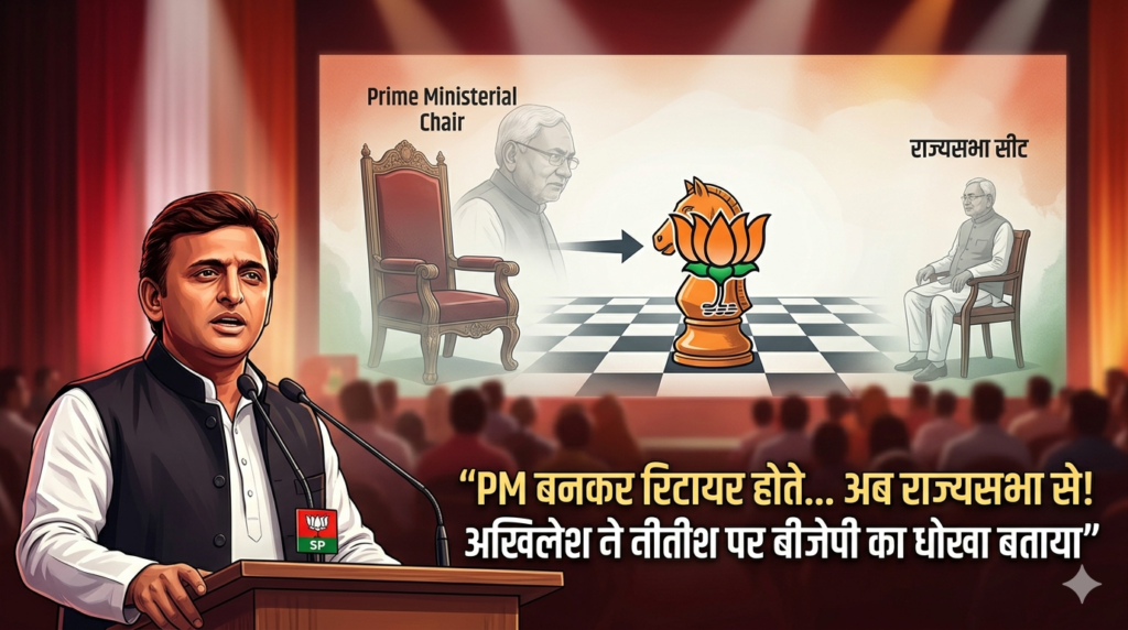 PM बनकर रिटायर होते... अब राज्यसभा से! अखिलेश ने नीतीश पर बीजेपी का धोखा बताया