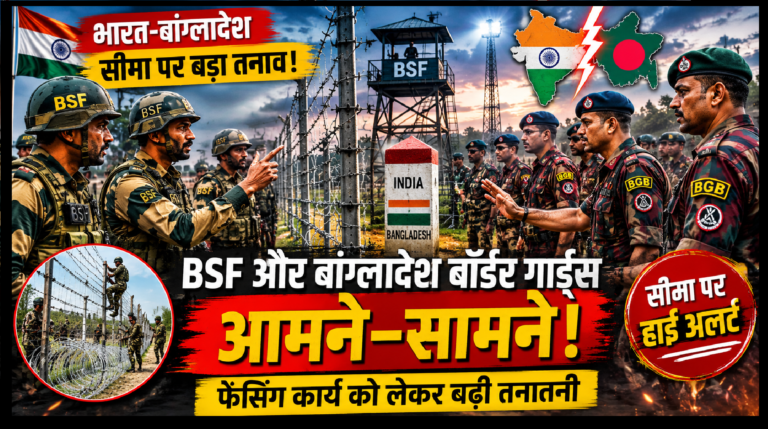 भारत-बांग्लादेश सीमा पर BSF और बांग्लादेश बॉर्डर गार्ड्स के बीच तनाव