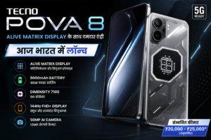 Tecno Pova 8 India Launch with Alive Matrix Display and 8000mAh Battery
